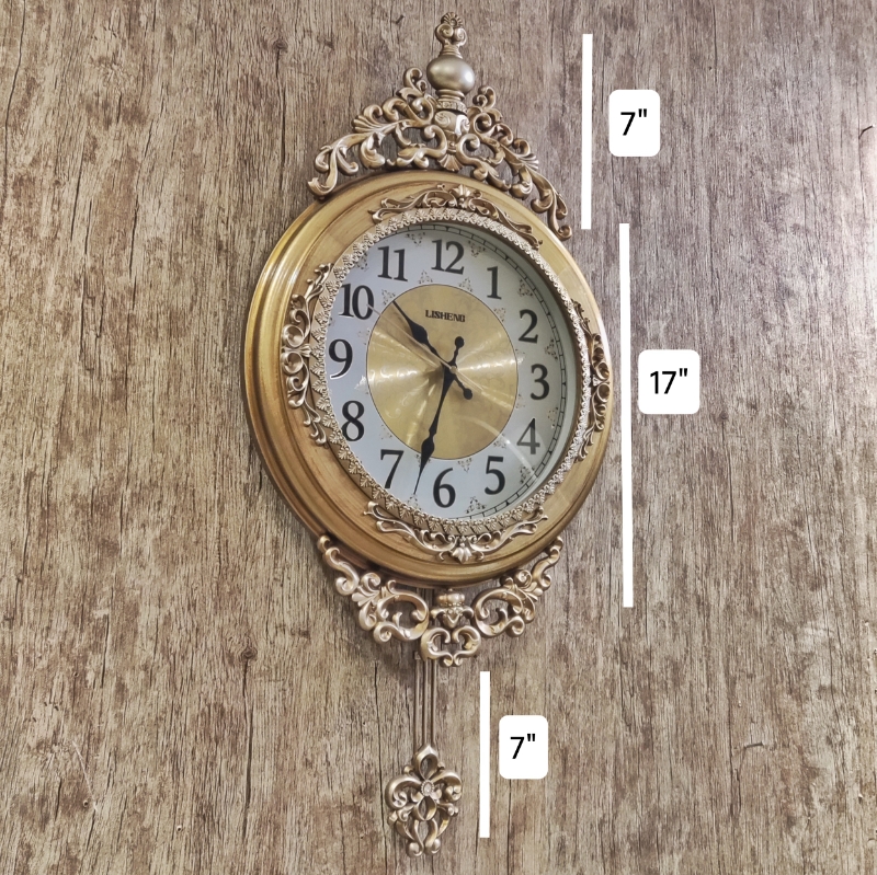 Fiber frame decorative wall clock - Image 5