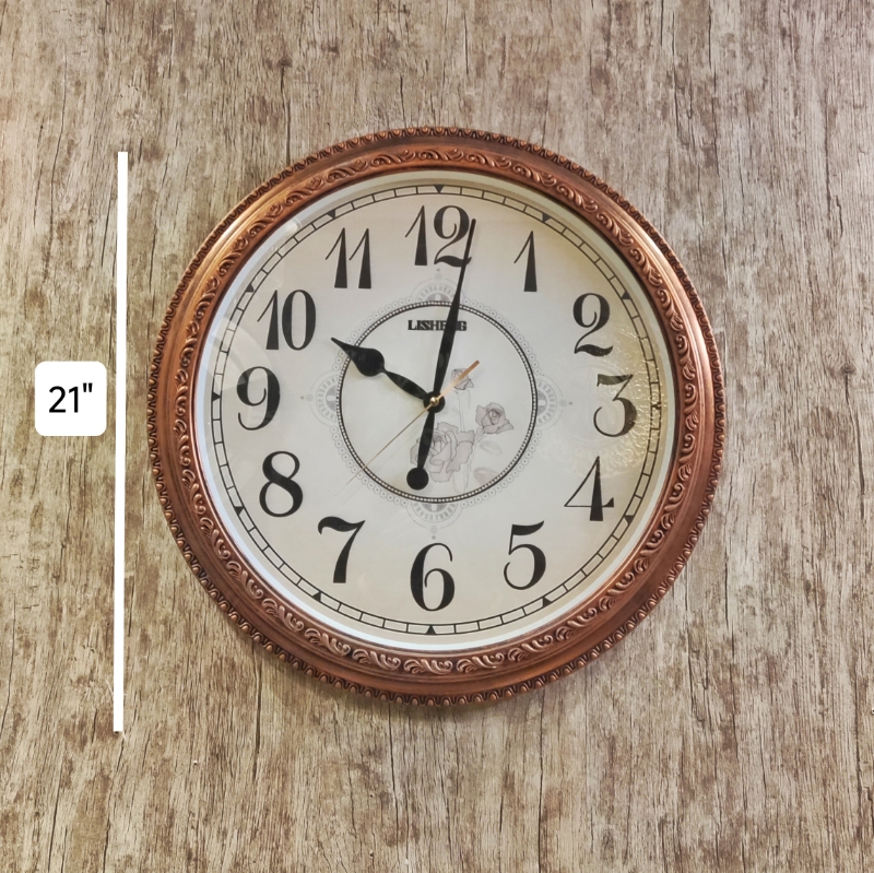 Fiber frame decorative wall clock - Image 5