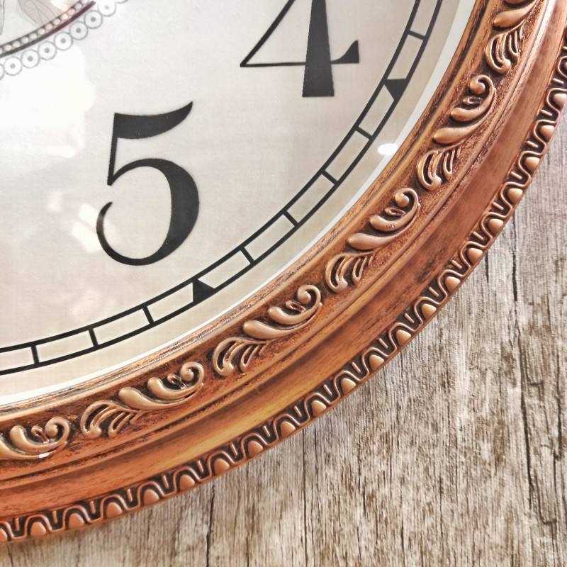 Fiber frame decorative wall clock - Image 3