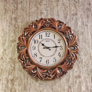 Fiber frame decorative wall clock
