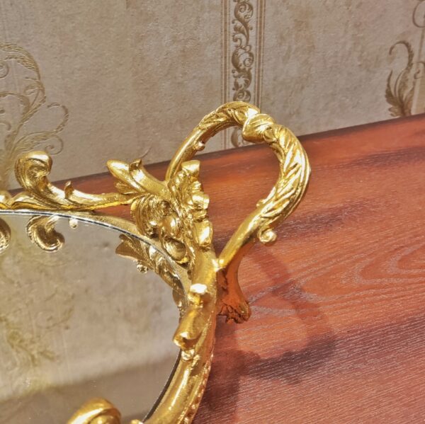 Heavy Fiber Victorian Design Decorative Tray Big - Image 3