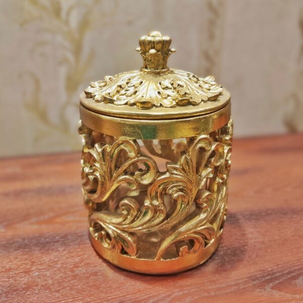 Vintage Style Heavy Fiber Body Candle Holder - Image 2