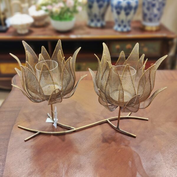 Full Metal Vintage Style Decorative Candle Holder