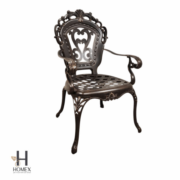 Cast Aluminum 2 chair 1 table set outdoor patio rooftop usable - Image 4