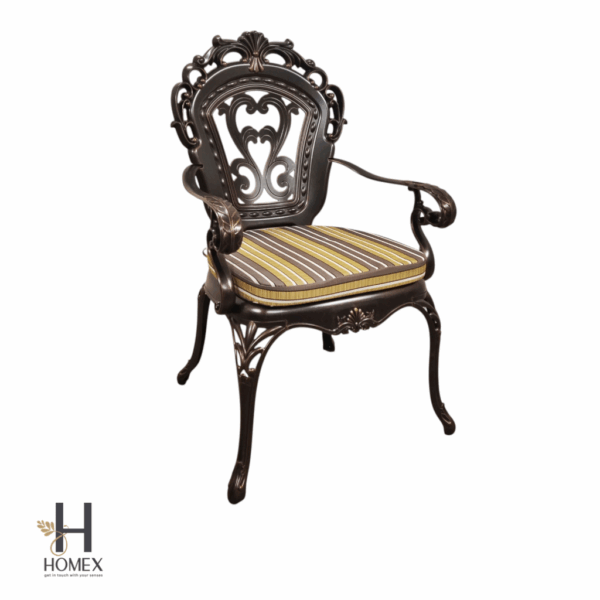 Cast Aluminum 2 chair 1 table set outdoor patio rooftop usable - Image 3