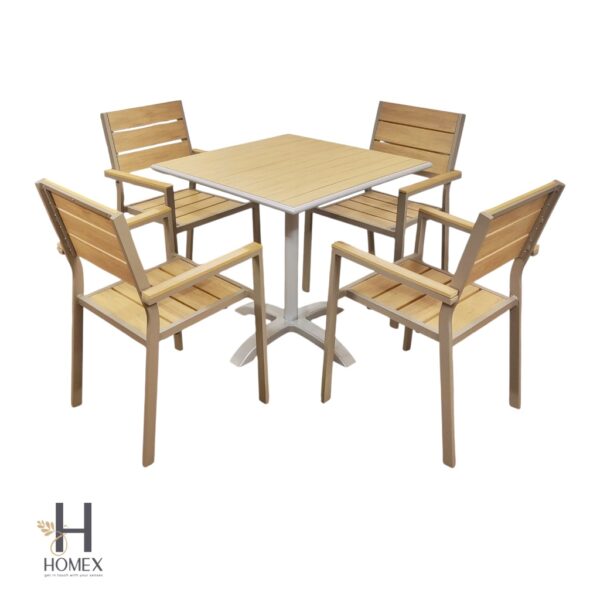 Garden 4 chair 1 table set outdoor patio rooftop usable