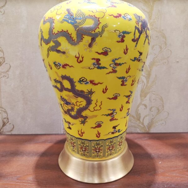 Porcelain Body High Quality Printed Table Lamp - Image 2