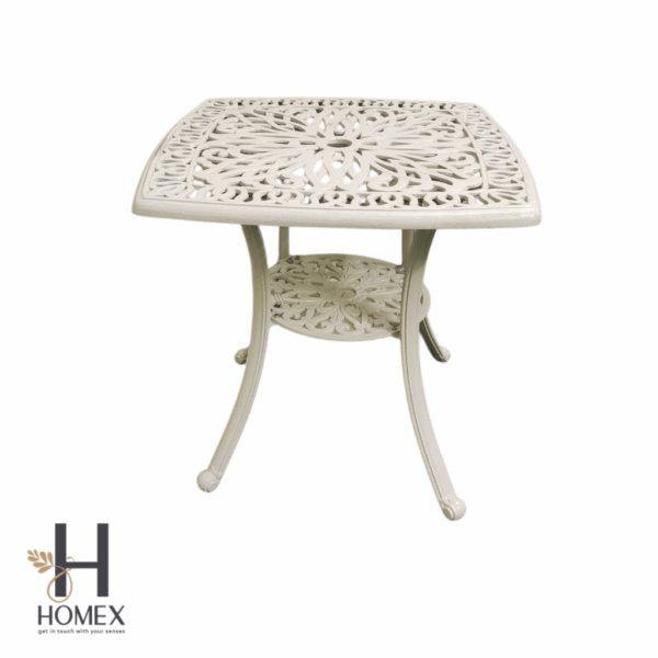 Cast Aluminum 2 chair 1 table set outdoor patio rooftop usable - Image 2