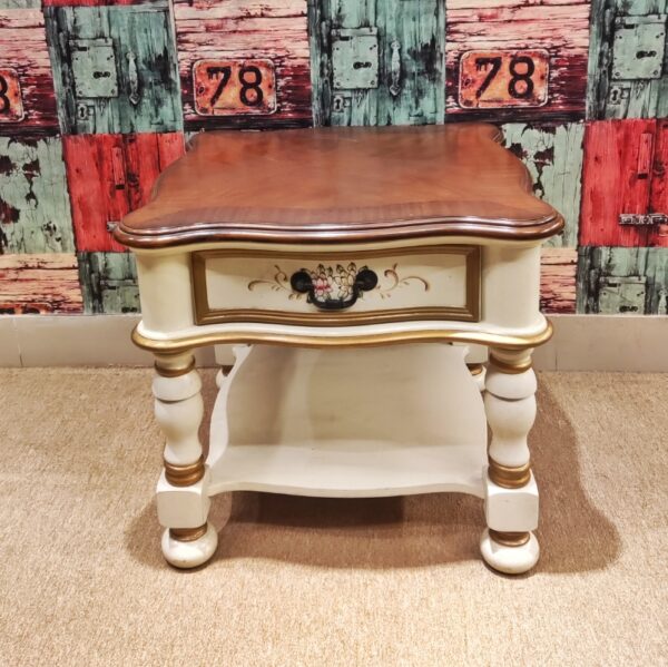 Solid Wood Multi Drawer Corner Table - Image 2