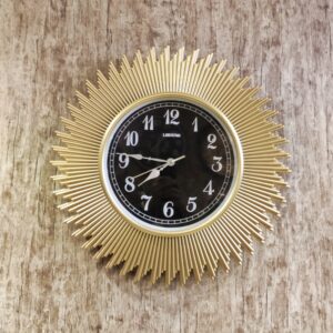 Fiber frame decorative wall clock
