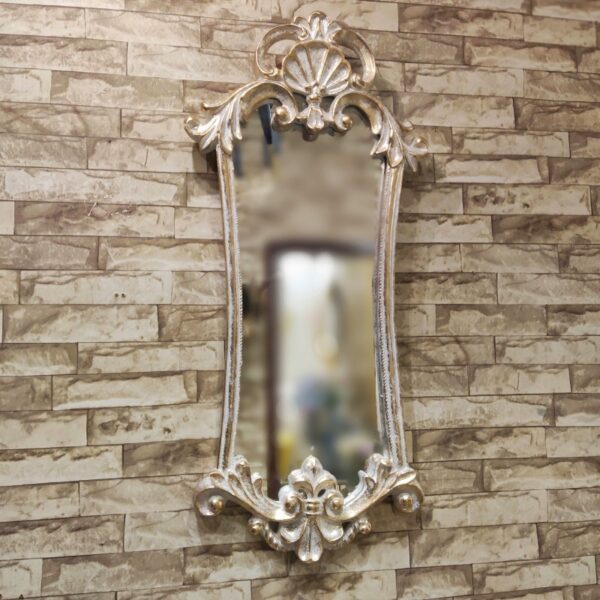 Heavy Fiber Frame Victorian Design Decorative Wall Mirror