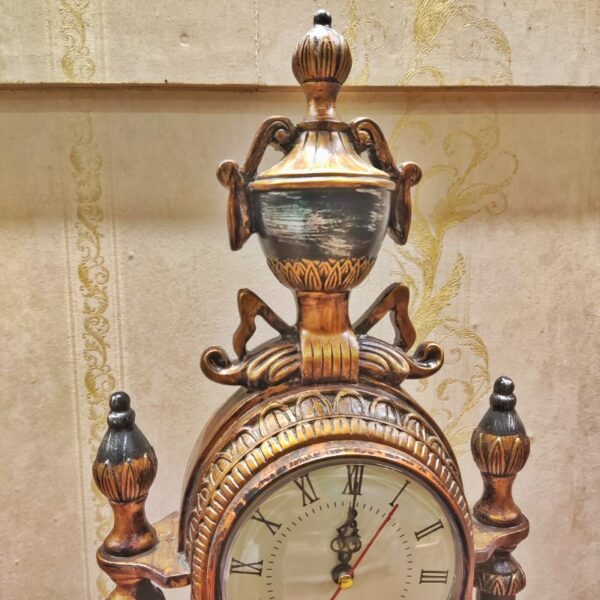 Heavy Fiber Frame Vintage Style Table clock - Image 2