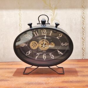 Metal Frame Vintage Style Table clock