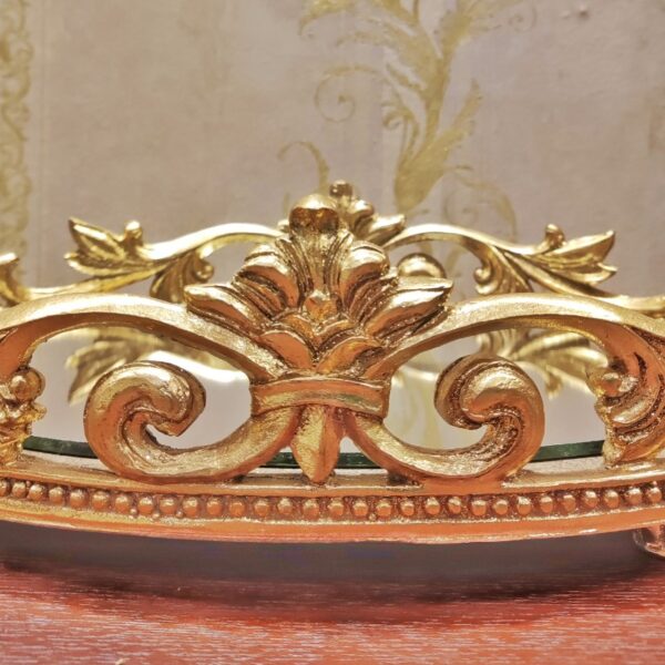 Heavy Fiber Victorian Design Decorative Tray Small - Image 2