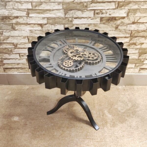 Working Clock Top Corner Table