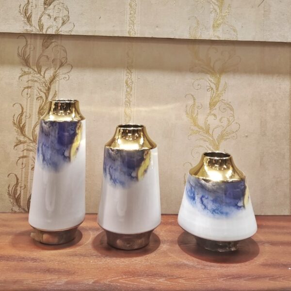 Porcelain High Quality Decorative Vases 3 Pieces Set
