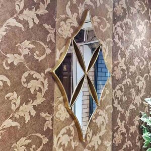 Metal frame mirror panel