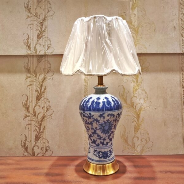 Porcelain Body High Quality Printed Table Lamp