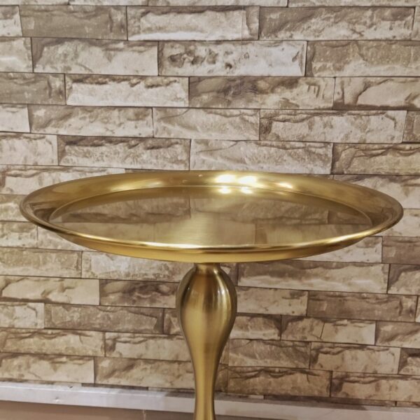 Metallic Decorative Corner Table - Image 3