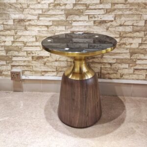 Metalllic Decorative Corner Table