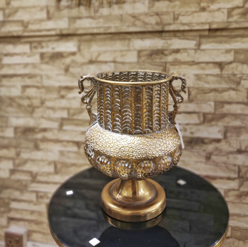 metal vase