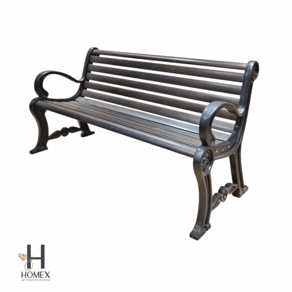 Cast Aluminum Bench Outdoor Patio Rooftop Usable