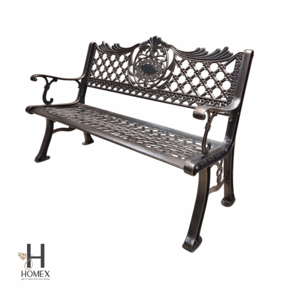 Cast Aluminum Bench Outdoor Patio Rooftop Usable