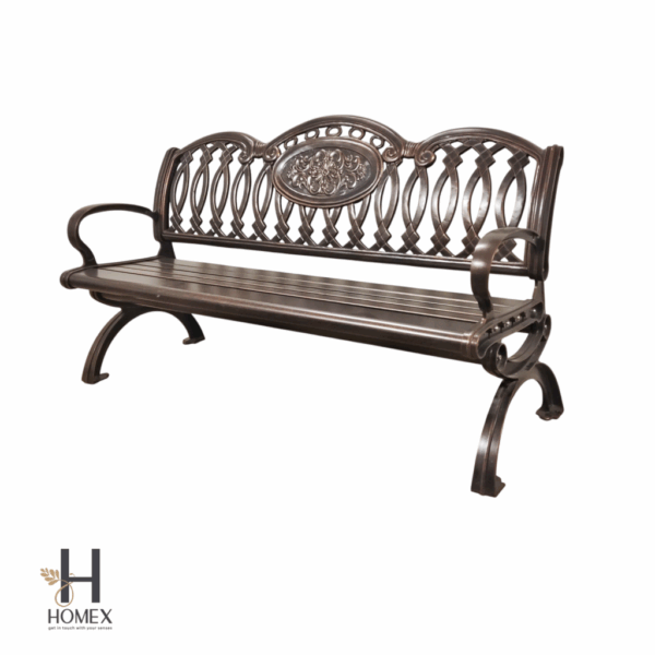 Cast Aluminum Bench Outdoor Patio Rooftop Usable
